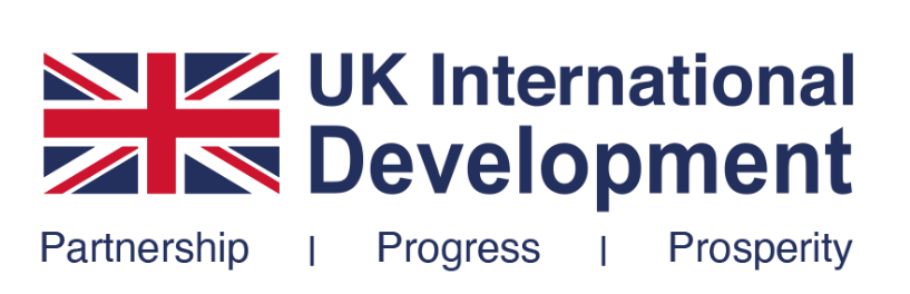Logo UK International Development: Partnership, Progress, Prosperty